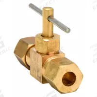 APPROVED VENDOR Needle Valve: Inline Valve Body, Brass, 1/4 in Pipe Size, Compression x Compression (MPN 6MM66). Key specifications — For Media: Water; Seal Material: Metal; Brand: APPROVED VENDOR; Connection Type - Side 1: Compression; Connection Type - Side 2: Compression; Connection Type: Compression x Compression.