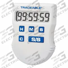 TRACEABLE Digital Timer: Memory Recall, 3/4 in x 1 1/2 in x 2 in, 3/4 in Overall Dp, 2 in Overall Wd (MPN 5046). Key specifications — Clock Function Included: No; Count Direction: Count Down; Features: Memory Recall; Digital Display Screen Type: LCD; Alarm Type: Audible; Brand: TRACEABLE; Maximum Time Setting: 99 hrs, 59 minutes, 59 seconds.