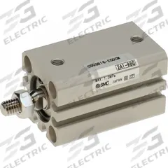 SMC Compact Cylinder: 16 mm Bore Dia, 10 mm Stroke Lg, Tapped Hole/Through Hole Mounting, Aluminum (MPN CDQSB16-10DM). Key specifications — attr946022: Through Hole; attr946024: Single Rod; attr946038: CQS; attr1123057: Rotating Rod; attr945997: SMC.