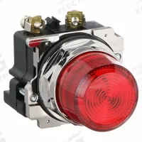 EATON Pilot Light: 30 mm Panel Mounting Size, Red, Incandescent, 120 V AC Max Volt Rating (Supply) (MPN 10250T201NC1N). Key specifications — Series: 10250T; Brand: EATON; Includes Push-To-Test: No Push-To-Test Included.