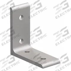 Inside Corner Bracket: Tall Inside-Corner Bracket, 40 Series, 80 mm x 36 mm x 80 mm, 4 Holes, Silver (MPN 40-4301). Key specifications — Material: Aluminum; Brand: 80/20; Finish: Anodized.