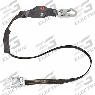 MSA Shock-Absorbing Lanyard: Shock Pack, Hot Work, Aluminum Snap Hook, Aluminum Snap Hook - General Fall Protection Shock-Absorbing Lanyards