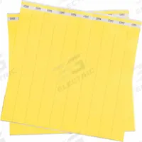 ID Wristband: No Legend, 10 in Overall Lg, 1 in Overall Wd, Tyvek®, Yellow, 500 PK (MPN 95099). Key specifications — attr1126094: Yellow.