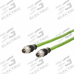 METZ CONNECT M12 Cable: Cat7, M12 Plug Male Straight x M12 plug Male Straight, 1 m Lg, PUR, Green, X (MPN 142M2X11010). Key specifications — Brand: METZ CONNECT; Cable Jacket Color: Green; End 1 Coding: X; End 2 Coding: X; IP Rating: IP6X; Performance Category: Cat7.