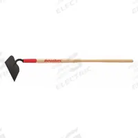 RAZOR-BACK Garden Hoe: Steel Blade, 4 1/4 in Blade Wd, 6 1/4 in Blade Lg, Straight Handle Type (MPN 71113GR). Key specifications — attr979254: Steel; attr979256: RAZOR-BACK.