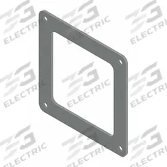 Wireway Gasket and Screws: 4 in Wd, 4 in Ht, 4 in Lg, Steel (MPN F44WG). Key specifications — Brand: HOFFMAN; With Knockouts: No.