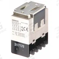 OMRON Enclosed Power Relay: Bracket Mounted, 25 A Current Rating, 24V DC, 3PST-NO/SPST-NC (MPN G7J-3A1B-B-W1-DC24). Key specifications — Brand: OMRON; Base Type: Square; Mounting Style: W-Bracket; Electrical Connection: Screw Terminal; Manufacturer Part Number: G7J-3A1B-B-W1-DC24; Operating Current: 25 A at 220V AC (Resistive Load NO); Series: G7J Series; Relay Bracket Type: W-Bracket (Sold with Relay).