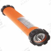 NIGHTSTICK Dual Light Flashlight: 270 lm, 10 hr Run Time at Max. Brightness, 95 m Max Beam, Orange (MPN NSP-1260). Key specifications — Brand: NIGHTSTICK; Battery Requirements - Broad: Includes 4 AA.