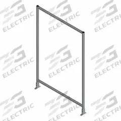 T-Slot Framing System Panel: Stand-Alone, Gray, 84 in H x 36 in W x 5 1/2 in D, Solid (MPN 45941). Key specifications — Finish: Anodized; Brand: FAZTEK; Panel Color: Clear; Panel Type: Solid; Color: Gray; Material: Polycarbonate; Assembly: Assembled; Manufacturer Part Number: 45941.