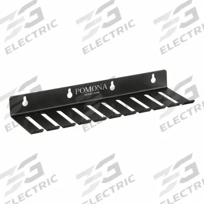 POMONA Test Lead Holder: 11 in x 0.71 in x 1.25 in, 10 Slots, 0.32 in Compatible Cable Dia - Test Lead Holders
