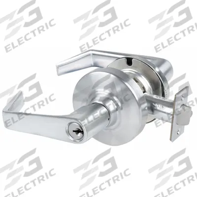 SCHLAGE Door Lockset: Storeroom Lever Locksets, Chrome