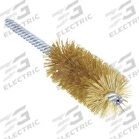 WEILER Double Spiral Tube Brush: Double Stem, Brass, 1 in Dia, 0.006 in Fill Dia, 10 PK (MPN 93855). Key specifications — Brand: WEILER.