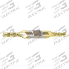 APPROVED VENDOR Square End Mill: Carbide, TiN Coated, Double End, 4 Flute, 3/16" Mill Dia, 1/2" LOC (MPN 239-001021)