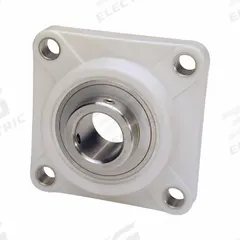 IPTCI BEARINGS 4 Bolt Flange Bearing: Radial Ball, 35 mm Bore, PBT Plastic, Set Screws, 118 mm Lg (MPN SUCTF207-35MM IP69K). Key specifications — Bore Type: Cylindrical; Brand: IPTCI BEARINGS; Housing Material: PBT Plastic; Lubricant Material: H-1 Grease; Mounting Bolt Size: 7/16 in; Split Housing: Not Split; System of Measurement: Metric.