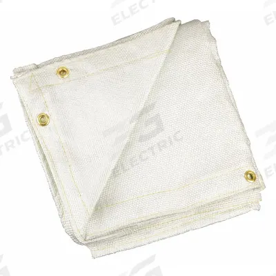 STEINER Welding Blanket: Uncoated Fiberglass, 10 ft Wd, 10 ft Lg, White - Medium-Duty Uncoated Fiberglass Welding Blankets
