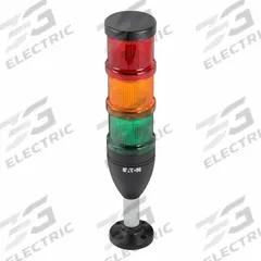 EATON Tower Light Assembly: 3 Tier, Amber/Green/Red, No Sounder Tier, 3 1/2 in Overall Ht, Steady (MPN SL7-100-L-RAG-24LED). Key specifications — Manufacturer Part Number: SL7-100-L-RAG-24LED; Brand: EATON; Operating Voltage: 24V AC/DC; Light Tier Color: Green.