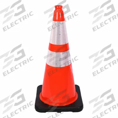TRAFFIX DEVICES/VIZCON Traffic Cone: MUTCD/NCHRP-350, 28 in Cone Ht, Orange, High-Intensity Prismatic - Traffic Cones for Roadway Use