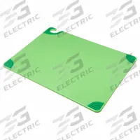 SAN JAMAR Cutting Board: 24 in Overall Lg, 18 in Overall Wd, Green, Co-Polymer, NSF Certified (MPN CBG182412GNGR). Key specifications — Color: Green; Brand: SAN JAMAR; Material: Co-Polymer; NSF Certified: Yes.