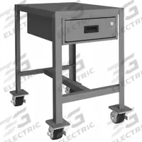 DURHAM MFG Work Table: Fixed Ht, Steel, 24 in x 18 in, 2,000 lb Overall Load Capacity (MPN MTDM182430-2K195). Key specifications — Unit Type: Not Expandable or Modular; Assembly: Fully Assembled; Wheel Material: Phenolic; Frame Material Finish: Powder Coated; Drawer Depth: 19-1/4 in; Drawer Height: 4-15/16 in; Mobility: Casters; Drawer Width: 13-5/16 in.