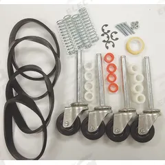 COTTERMAN Ladder Caster Kit: For Rolling Ladders, Swivel, 4 Casters, 2 in Wheel Dia, Casters (MPN SU9095). Key specifications — Caster Type: Swivel; Includes: 1 in Internal Bonded Washers; Brand: COTTERMAN; Compatible Ladder Type: Rolling Ladders; Compatible with Series: MasterStep; Product Type: Caster.