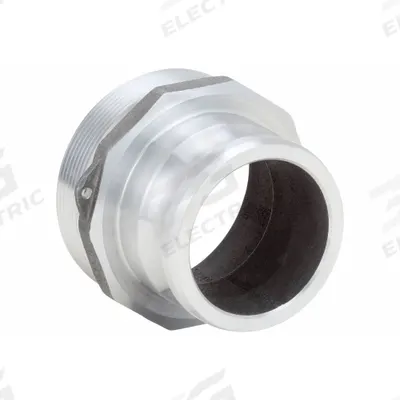 DIXON VALVE & COUPLING Cam and Groove Adapter: 3 in Coupling Size, 4 in Hose Fitting Size, 4 in -8 Thread Size - Type F Aluminum Cam & Groove Fittings