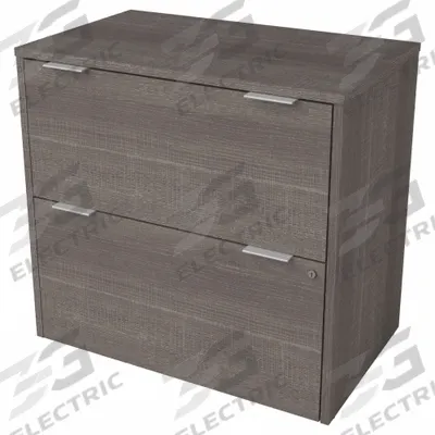 BESTAR Lateral File Cabinet: Bark Gray, 30 1/8 in Overall Wd, 18 1/4 in Overall Dp - i3 Plus Series