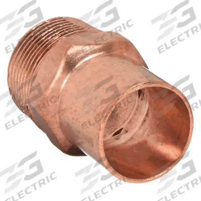 NIBCO Sweat Fitting Adapter: 1 in CTS x 1 in Pipe, FTG x MNPT, Wrot Copper (MPN 6042 1) - Wrot Copper Tube Fittings