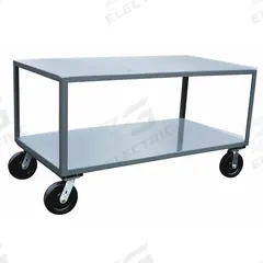 APPROVED VENDOR Work Table: Fixed Ht, Steel, 36 in x 25 in, 4,800 lb Overall Load Capacity (MPN LW236P800GP). Key specifications — Sub-brand: Jamco; Unit Type: Not Expandable or Modular; For Environment: Work Areas; Assembly: Fully Assembled; Wheel Material: Phenolic; Frame Material Finish: Powder Coated; Mobility: Casters; Height Adjustability: Fixed Height.