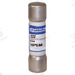 Solar Fuse: HP6M Series, Fast-Acting, 5 A, 600 V DC (MPN HP6M5). Key specifications — Series: HP6M; Brand: MERSEN.