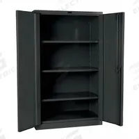 HALLOWELL Storage Cabinet: 48 in x 24 in x 60 in, Swing Handle & Padlock Hasp, 16 ga Panel Thick (MPN HW6SC8460-3CL). Key specifications — attr62698: Dark Gray; attr62736: Welded; attr87895: Frame; attr62693: Assembled; attr62737: Stationary; attr62694: Adjustable; attr62695: Powder Coated; attr62696: Steel.