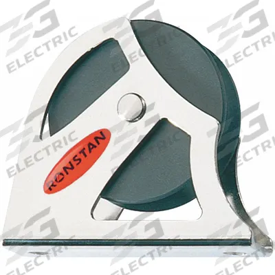 RONSTAN Pulley Block: Mounted, 1 Sheaves, For 15/32 in Rope Dia - Max - Mounted Pulleys