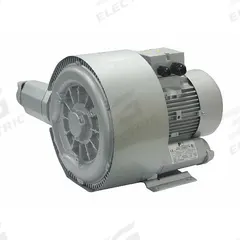FUJI ELECTRIC Regenerative Blower: 1.2 hp, 99.7 in wc Max Op Pressure, 100 in wc Max Vacuum (MPN 2VFB30-1.2-5T). Key specifications — attr49842: Single; attr49816: FUJI ELECTRIC; attr49813: 2VFB30-1.2-5T; attr49822: 14.2/7.2 A; attr49827: Female; attr49830: NPT; attr49833: NPT; attr49845: 115/230V AC.