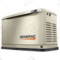 GENERAC Automatic Standby Generator: Natural Gas/Propane, Air, Single Phase, 240V AC, 37.5 A (MPN 7171). Key specifications — Transfer Switch Included: No; Brand: GENERAC; CARB Compliant: Yes.