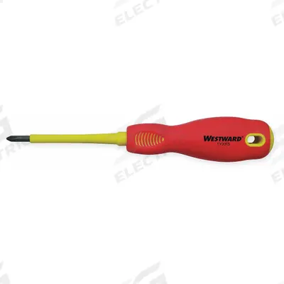 WESTWARD Insulated Phillips Screwdriver: Std Lg, Not ESD Safe, Not Tether Capable - Insulated Phillips Screwdrivers