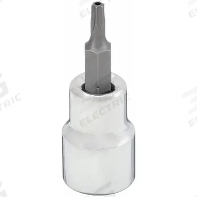 WESTWARD Socket Bit: 3/8 in Drive Size, T15 Tip Size, 1 7/32 in Overall Lg, Fixed Insert - Security Torx Bit Sockets