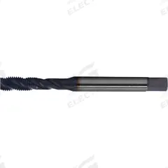 CLEVELAND Spiral Flute Tap: #4-40 UNC, 2B, 3 Flute, Semi-Bottoming Chamfer, TiAlN Coated Cobalt (MPN C89203)