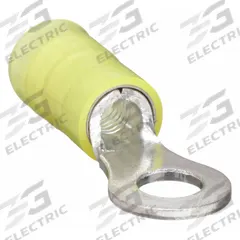 PANDUIT Ring Terminal: Yellow, Nylon Insulation, 5/16 in Stud Size, 12 AWG to 10 AWG Wire Sizes (MPN PN10-56R-L). Key specifications — attr1308027: PANDUIT.