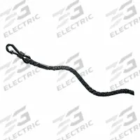 MCR SAFETY Lanyard: Solid, 25 in Overall Lg, Black, Slip-On, Metal Detectable (MPN 210). Key specifications — Features: Metal Detectable; Color: Black; Brand: MCR SAFETY.