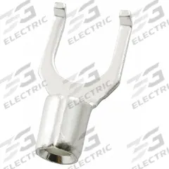 GRAINGER Fork Terminals: Bare, #10 Stud Size, 22 AWG – 16 AWG Wire Range, Flanged Fork, 600 V (MPN 24C877). Key specifications — attr1307963: 24C877; attr1307967: GRAINGER.