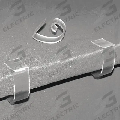 SUPER MULTI-CLIP BY FASTENATION Table Cloth Clips: Clear, 1 in Overall Wd - Tablecloth & Table Skirt Clips