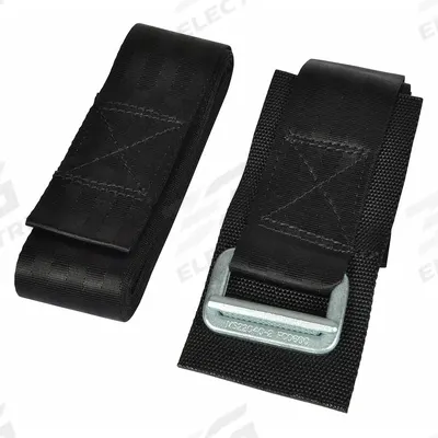 Dayton Belt Set With Buckle: 1 7/8 in W, 110 in Overall Lg, Steel/Woven Polyester - Hand Truck Cargo Straps