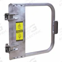 PS INDUSTRIES Single-Door Metal: Aluminum, For 34 3/4 in to 38 1/2 in Opening Wd, Adj (MPN LSG-36-ALU). Key specifications — Brand: PS INDUSTRIES; Includes Lock: No; Mounting Location: Flat Bar; Gate Finish/Color: Unfinished Silver.