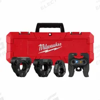 MILWAUKEE Press Ring Kit: 1/2 to 1 in Pipe, 304 Stainless Steel/316 Stainless Steel/Black Iron (MPN 49-16-2496X). Key specifications — attr518794: 1/2 to 1 in; attr518793: Black Iron; attr518792: PowerPress; attr553578: 1 in IPS-P Pivoting Press Ring for M18™ and M12™ FORCE LOGIC™ Press Tools (49-16-2652BX); attr518791: MILWAUKEE.