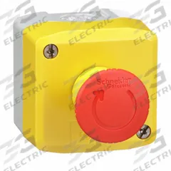SCHNEIDER Control Station: Mushroom Head Push Button, 0 Pilot Lights, 1NO/2NC, Emergency Stop (MPN XALK178GH7). Key specifications — Brand: SCHNEIDER; Operator Legend: Emergency Stop; Operator Color: Red; Operator Configuration: Mushroom Head Push Button; Environments & Applications: Oil- & Dust-Tight; Operator Configuration Type: (1) Mushroom Push Button.