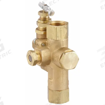 CONRADER Continuous Run Unloader Valve: 1/8 in Inlet Size, 1/2 in Outlet Size - Piloted Unloader Valves for Air Compressors