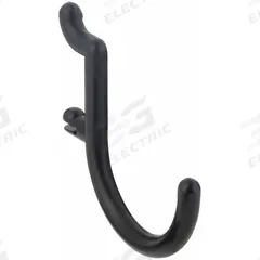 FUNCTIONAIRE J-Hook: 1/4 in Peg Hole, For 1 in Pegboard Hole Spacing, 2 in x 1/4 in x 2 1/4 in, 8 PK (MPN FH2-4). Key specifications — Color: Black; For Tool Type: Hammers; Locking System: Snap-On; Mounting Type: Surface; Material: Thermoplastic; Accessory Type: J-Hook; Brand: FUNCTIONAIRE.