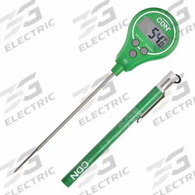 CDN Lollipop Thermometer: Food Safety, LCD, 7 in Overall Lg - Digital Thermometers for Food
