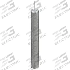 PARKER Compressed Air Filter Element: Coalescing, 100 micron, Stainless Steel (MPN 100WS25-260). Key specifications — attr111561: 100WS25-260; attr132959: Stainless Steel.