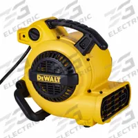 Centrifugal Blower: 600 cfm, 1/5 hp, Fixed Frame, 120V AC, 3 Speeds, Yellow, Horizontal and Vertical (MPN DXAM2260). Key specifications — Product Type: Centrifugal Blower; GFCI Protected: No; Number of Speeds: 3; Housing Material: Polypropylene; Brand: DEWALT; Nominal Voltage: 115V AC.