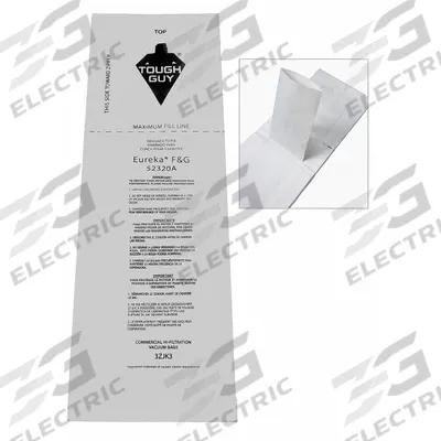 APPROVED VENDOR Vacuum Bag: Eureka/Sanitaire, Dry, Paper, 1-Ply, Std - Upright Vacuum Bags